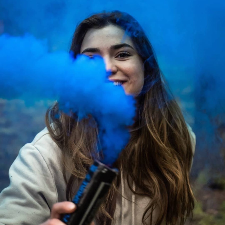 BOMBA DE HUMO CLASIC DE 90 SEGUNDOS COLOR AZUL